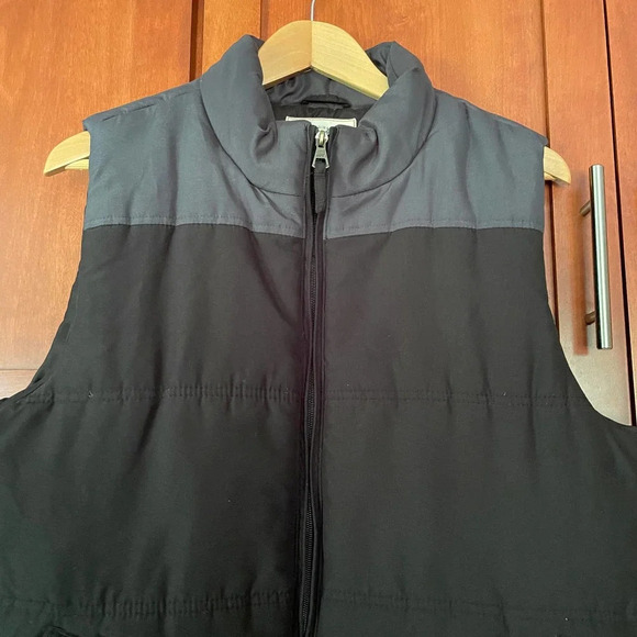 Weatherproof Puffer Vest Colorblock Black Gray Size Medium - Picture 2 of 8
